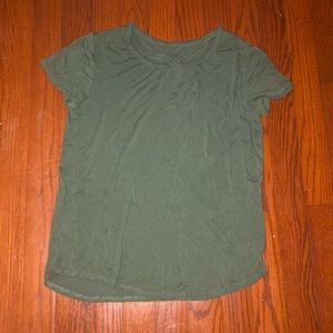 Army green soft tee